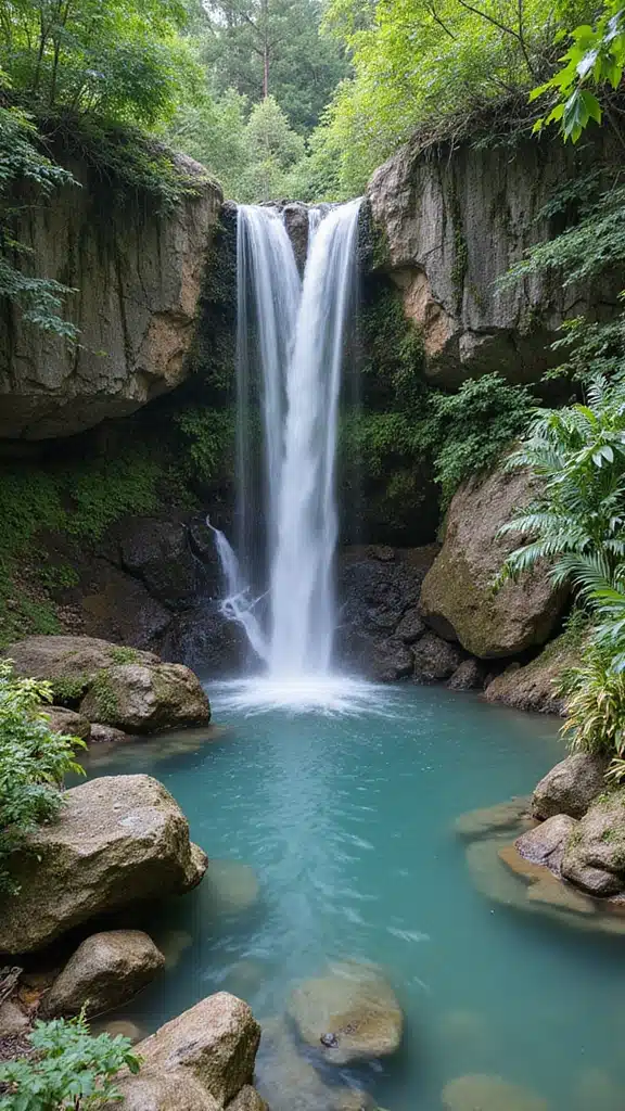 17 Backyard Water Features That Instantly Add Zen - 5. Cascading Waterfall Feature