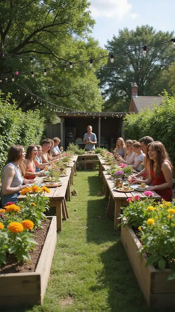 22 Seasonal Raised Bed Garden Tips to Keep Your Plants Thriving Year-Round! - 17. Host a Garden Party