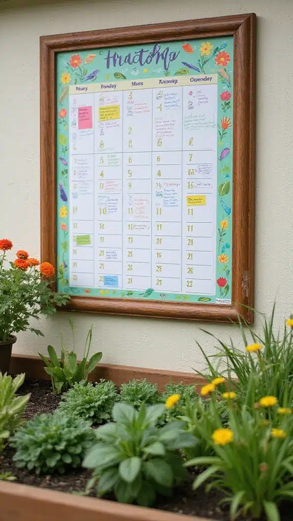 22 Seasonal Raised Bed Garden Tips to Keep Your Plants Thriving Year-Round! - 22. Create a Seasonal Gardening Calendar