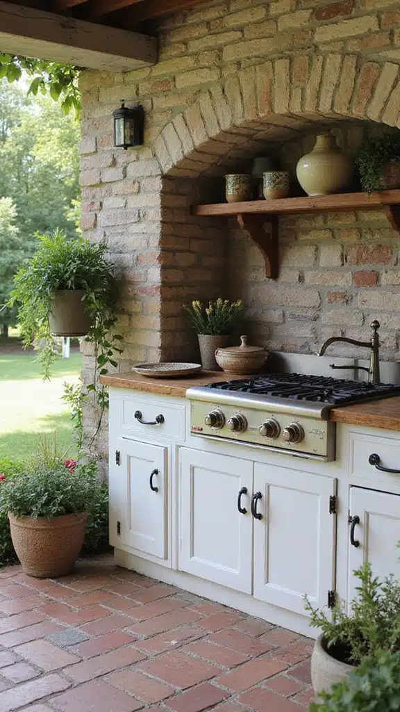 21 Stunning Outdoor Kitchens You’ll Want in Your Backyard - 8. Country Kitchen Retreat