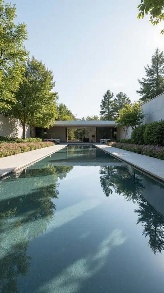 17 Backyard Water Features That Instantly Add Zen - 6. Modern Reflecting Pool