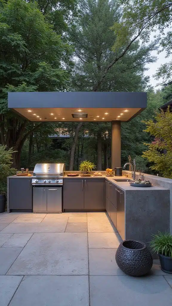 21 Stunning Outdoor Kitchens You’ll Want in Your Backyard - 19. Smart Outdoor Kitchen