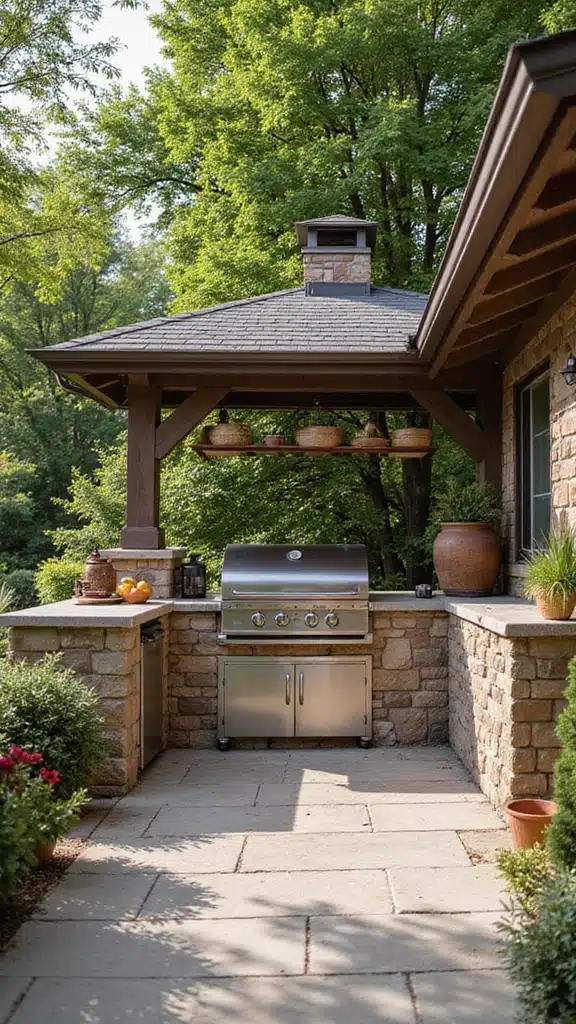 21 Stunning Outdoor Kitchens You’ll Want in Your Backyard - 7. Backyard Barbecue Haven