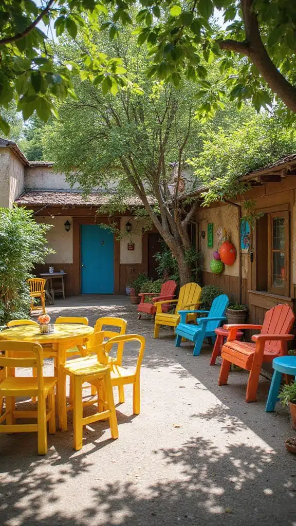 20 Dreamy Backyard Patios Perfect for Summer Nights (You'll Want to Spend Every Evening Here!) - 20. Colorful Play Spaces
