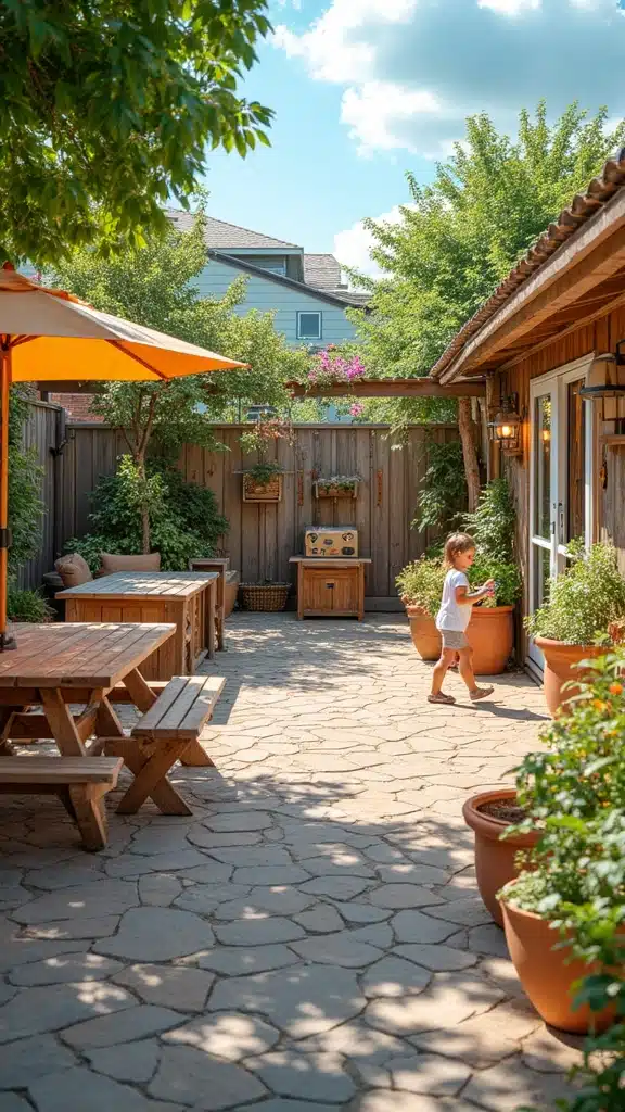 20 Dreamy Backyard Patios Perfect for Summer Nights (You'll Want to Spend Every Evening Here!) - 12. Family-Friendly Spaces