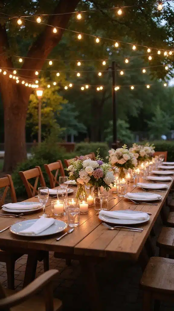 20 Dreamy Backyard Patios Perfect for Summer Nights (You'll Want to Spend Every Evening Here!) - 8. Elegant Dining Spaces