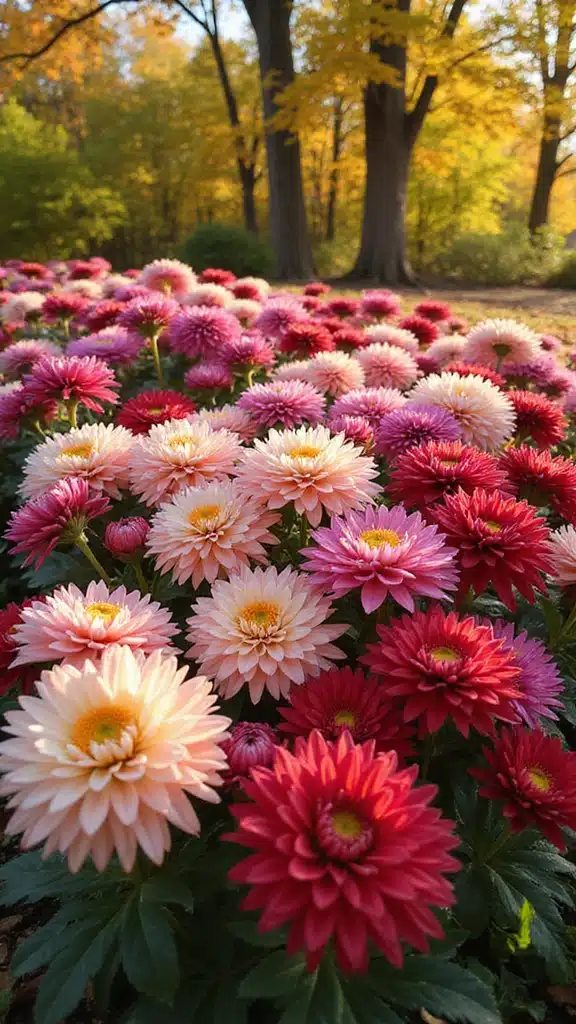 20 Long Blooming Flowers for a Backyard Oasis (Don't Miss #15!) - 20. Chrysanthemum (Chrysanthemum spp.)