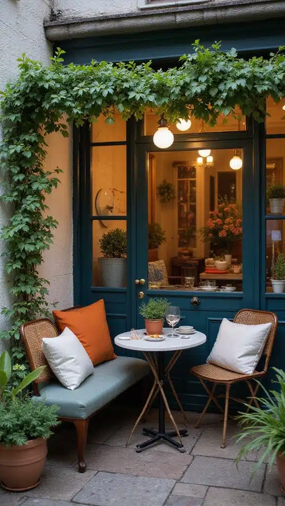 18 Outdoor Dining Spaces That Feel Like a Resort (You’ll Never Want to Leave Home!) - 10. Cozy Up in the Corner