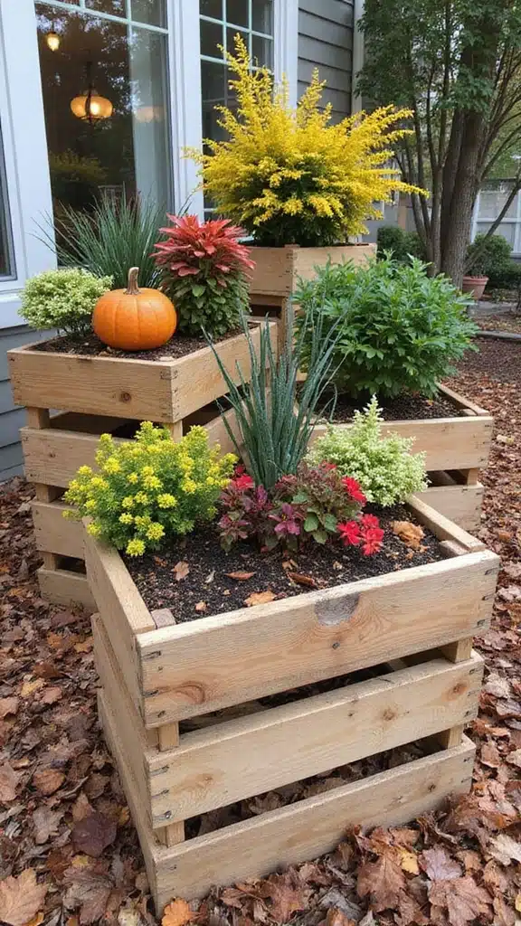 How to Master Fall Container Gardening: Essential Tips for Stunning Displays - Embrace Natural Wood Accents