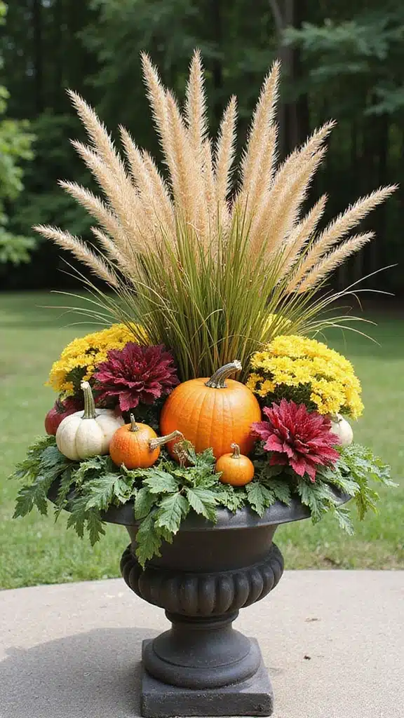 How to Master Fall Container Gardening: Essential Tips for Stunning Displays - Mix Textures and Colors