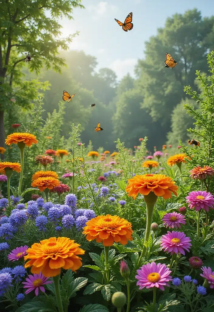 10 Secrets to Thriving Organic Vegetable Gardening You Won't Believe! - 8. Use Companion Flowers