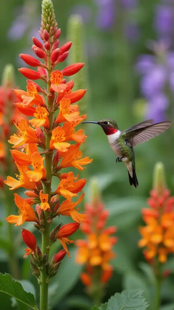 How to Design a Hummingbird Haven with the Best Nectar Sources - 2. Select Colorful, Tubular Flowers