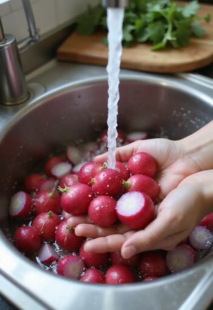 The Ultimate Guide to Radish Storage: Keep Them Crisp and Fresh! - 2. Cleaning Your Radishes
