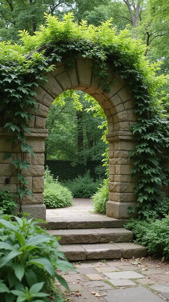 10 Easy Garden Projects: Build Arches and Trellises in Just One Weekend! - 6. Rustic Stone Arch