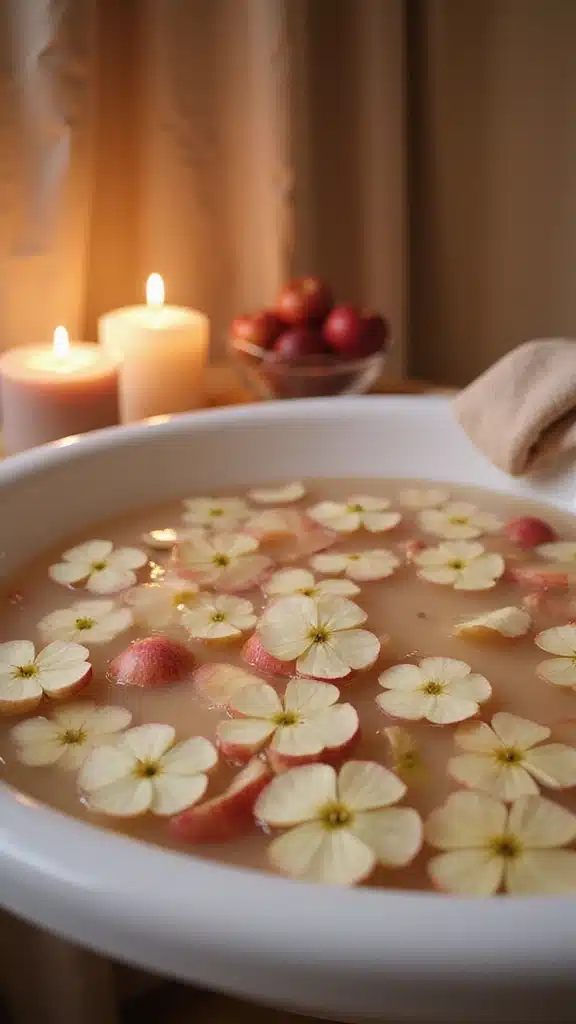 The Healing Powers of Apple Blossoms: 6 Natural Remedies You Didn't Know About! - 3. Apple Blossom Bath Soak