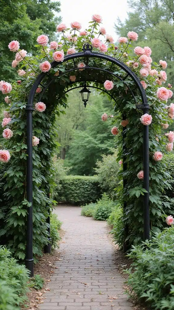 10 Easy Garden Projects: Build Arches and Trellises in Just One Weekend! - 2. Wrought Iron Archway