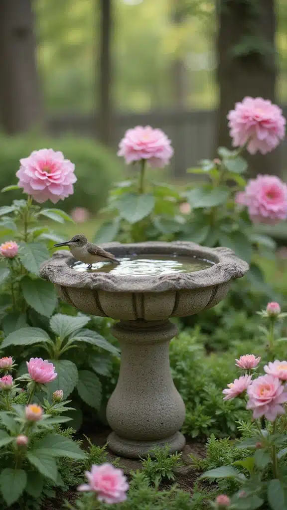 How to Design a Hummingbird Haven with the Best Nectar Sources - 3. Incorporate Water Sources
