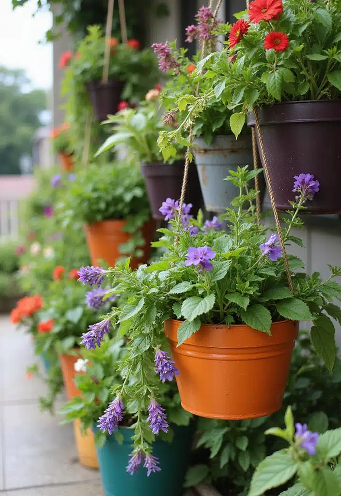 10 Container Gardening Solutions That Will Transform Your Small Space (You Won't Believe #5!) - 3. Hanging Baskets Galore