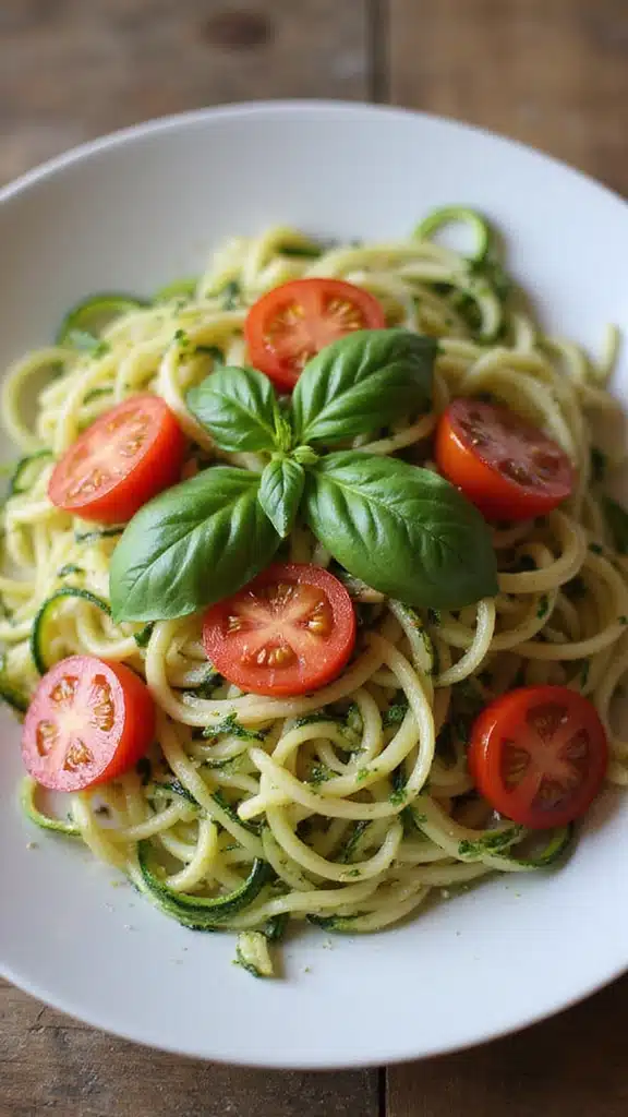 20 Fresh Garden-to-Table Recipes You’ll Love This Season - 1. Zucchini Noodles with Cherry Tomatoes and Basil