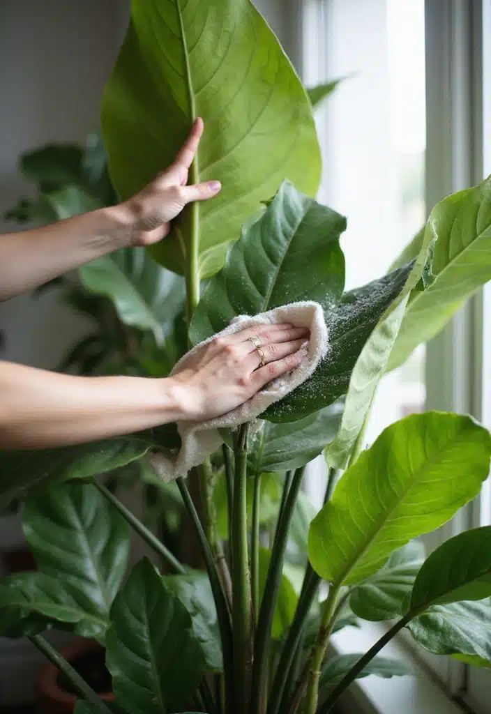 10 Indoor Plant Care Hacks That Will Transform Your Home into a Lush Oasis! - 5. Dust Those Leaves