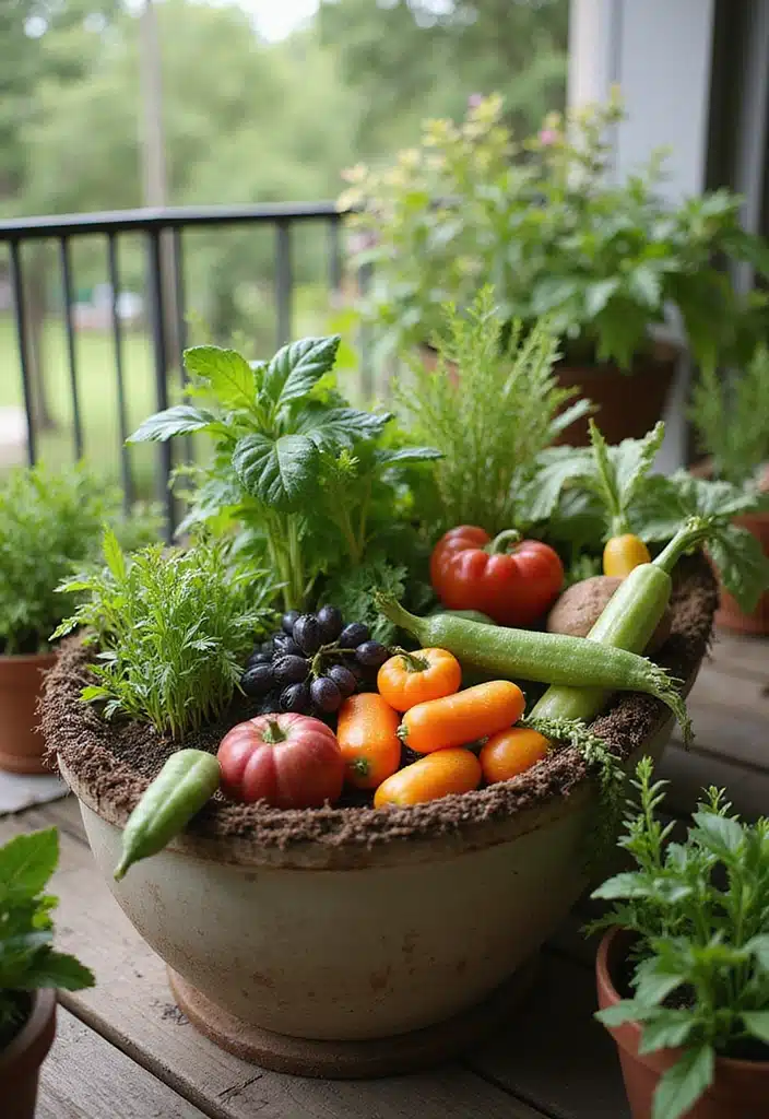 10 Container Gardening Solutions That Will Transform Your Small Space (You Won't Believe #5!) - 7. Edible Container Gardens