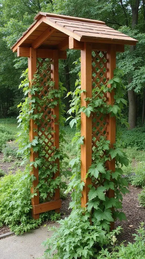 10 Easy Garden Projects: Build Arches and Trellises in Just One Weekend! - 1. Classic Wooden Trellis