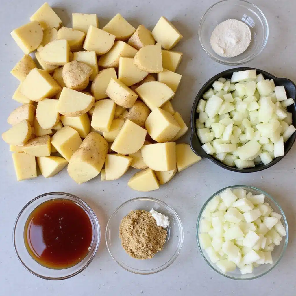 Delicious Cheesy Potato Soup Recipe: Warm Up with This Easy Meal - Step 1: Prepare Ingredients