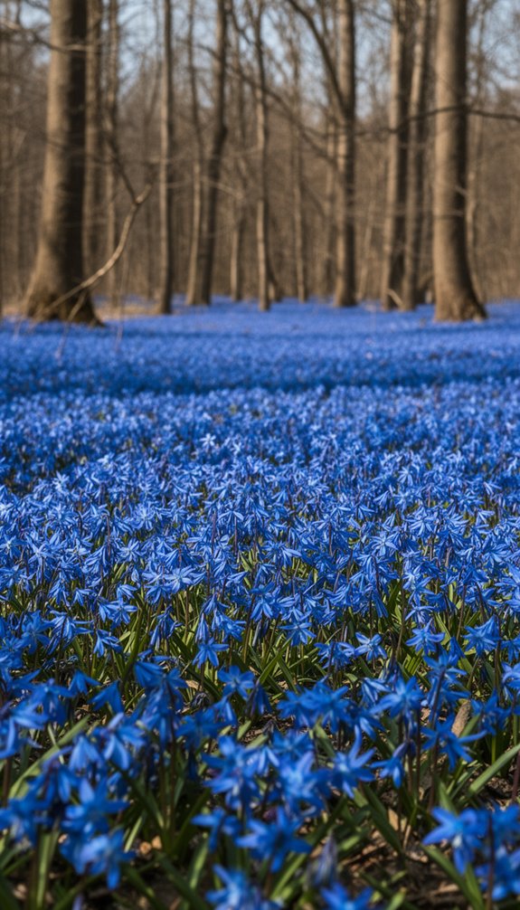 cobalt blue naturalizing spring bulbs