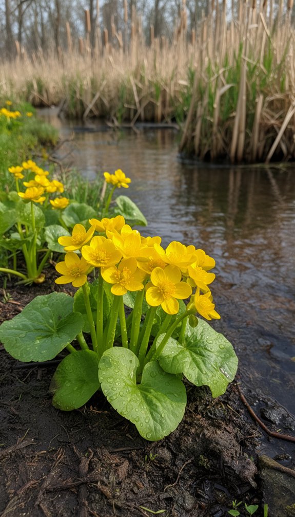 glossy yellow wetland perennial
