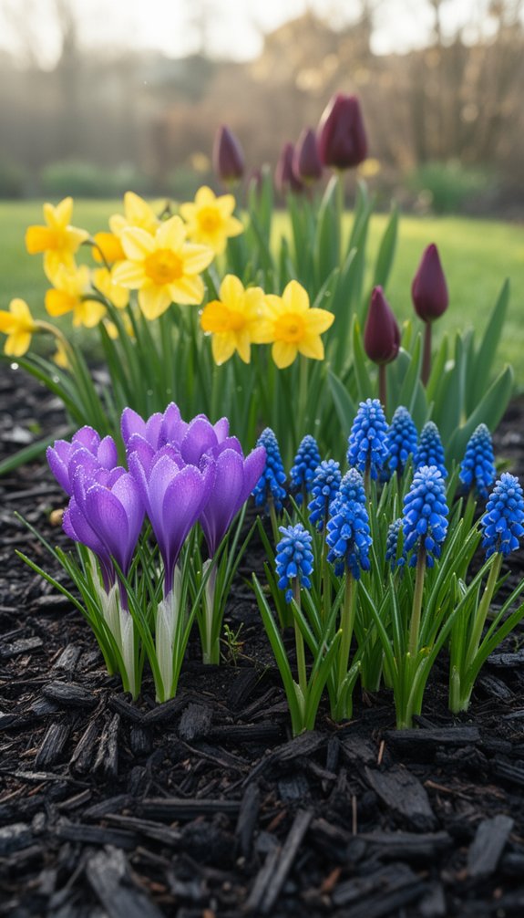 layered bulbs for continuous color