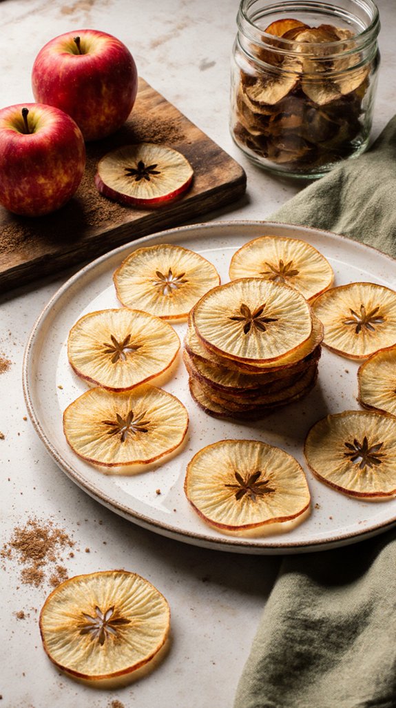 crispy healthy homemade apple chips